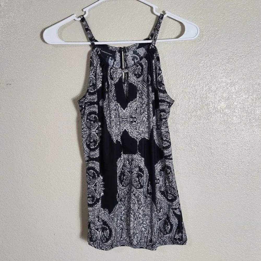 I-N-C International Concepts Top Size S Dress Top Black and White